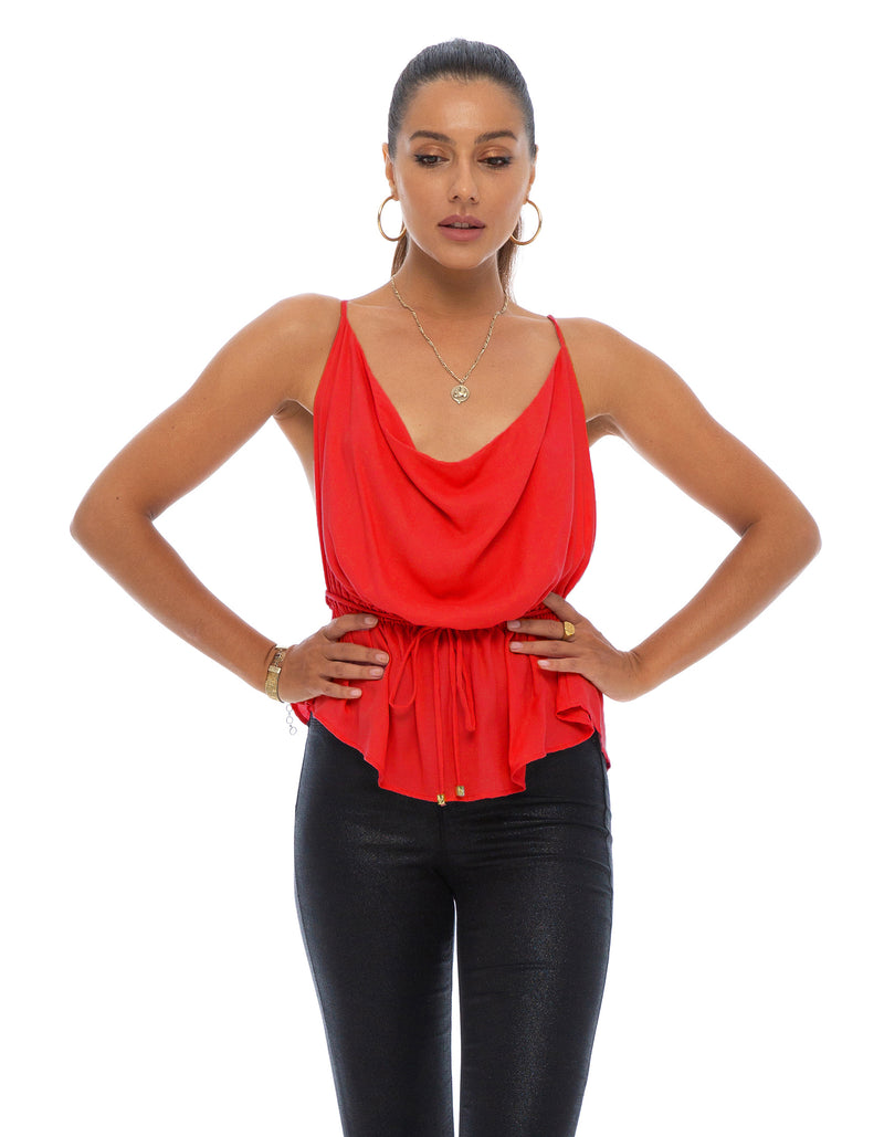 STARLA TOP-SCARLET