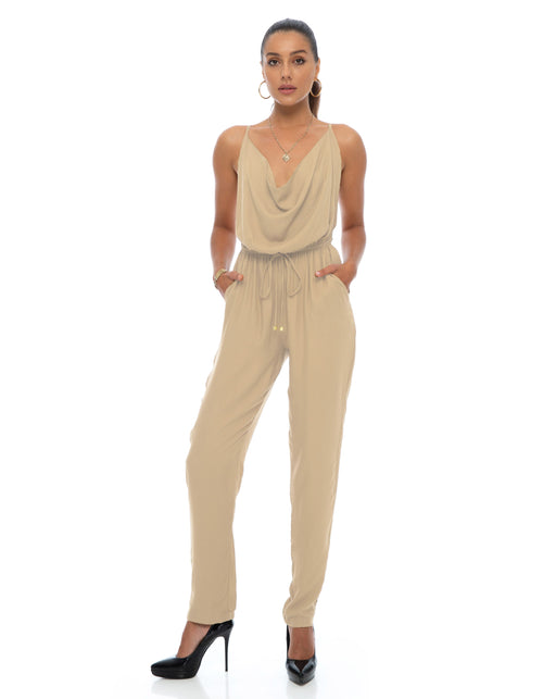 STARLA JUMPSUIT-SAND