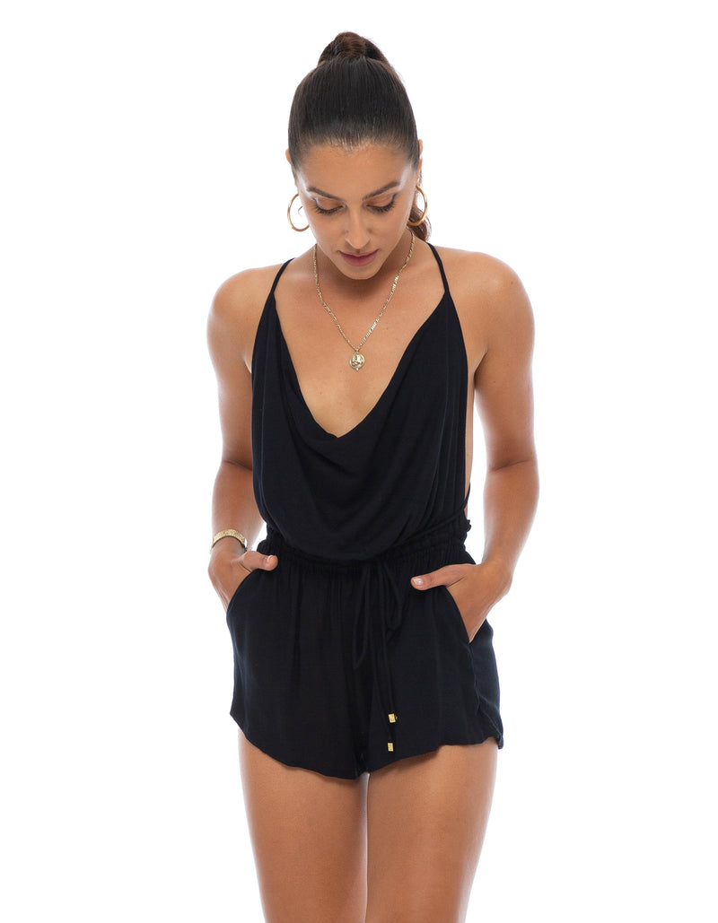 STARLA PLAYSUIT-BLACK