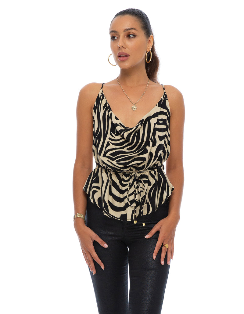 STARLA TOP-ZEBRA