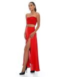 VENUS MAXI SKIRT - SCARLET