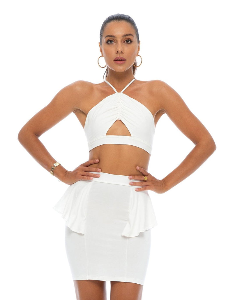 ZALIA TOP- WHITE